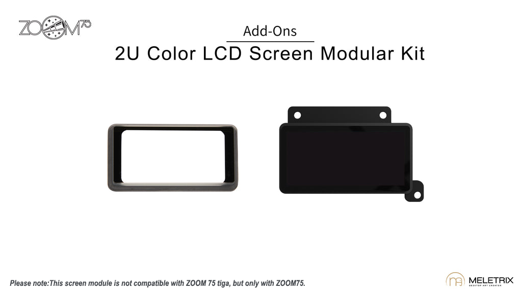Zoom75 - 2U 컬러 LCD 모듈러