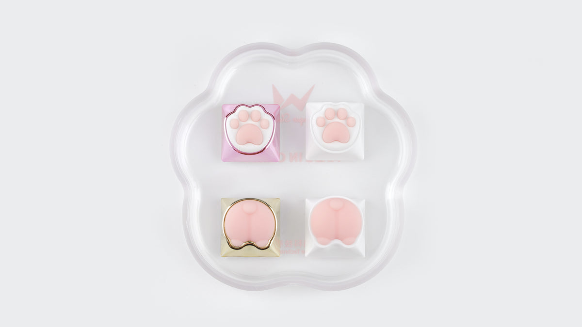 [In Stock] Kitty & Corgi Artisan Keycaps Pack-4 Pcs