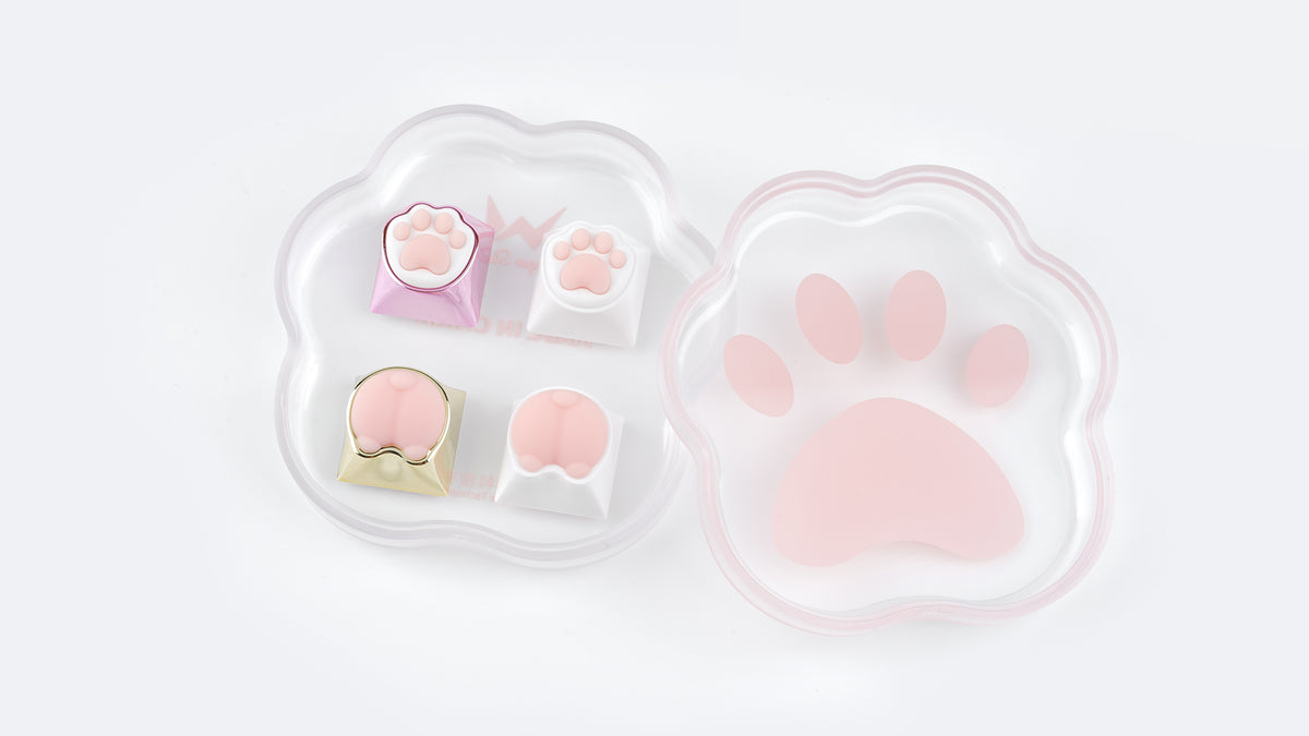 [In Stock] Kitty & Corgi Artisan Keycaps Pack-4 Pcs